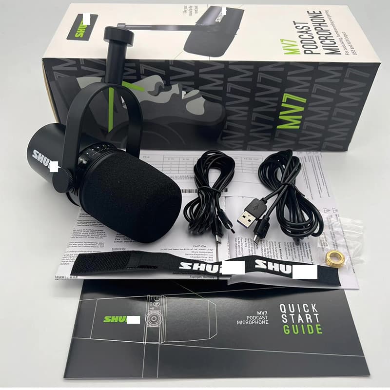 MV7 Wired Dynamic Microphone for Live Streaming, Karaoke, Stage Performance, Handheld Professional Wired Microphone, Dedicated for Live Streaming