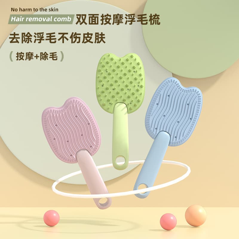 Cat Dog Pet Ice Cream Massage Comb Pet Grooming Brush Deshedding Tool Double-Sided Pet Cleaning Comb