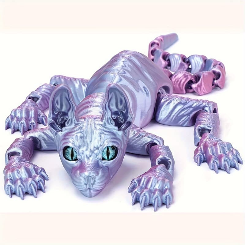 2026 New Cross-border Drop Shipping 3D Printed Sphinx Cat 3D Printed Animal Toy Realistic