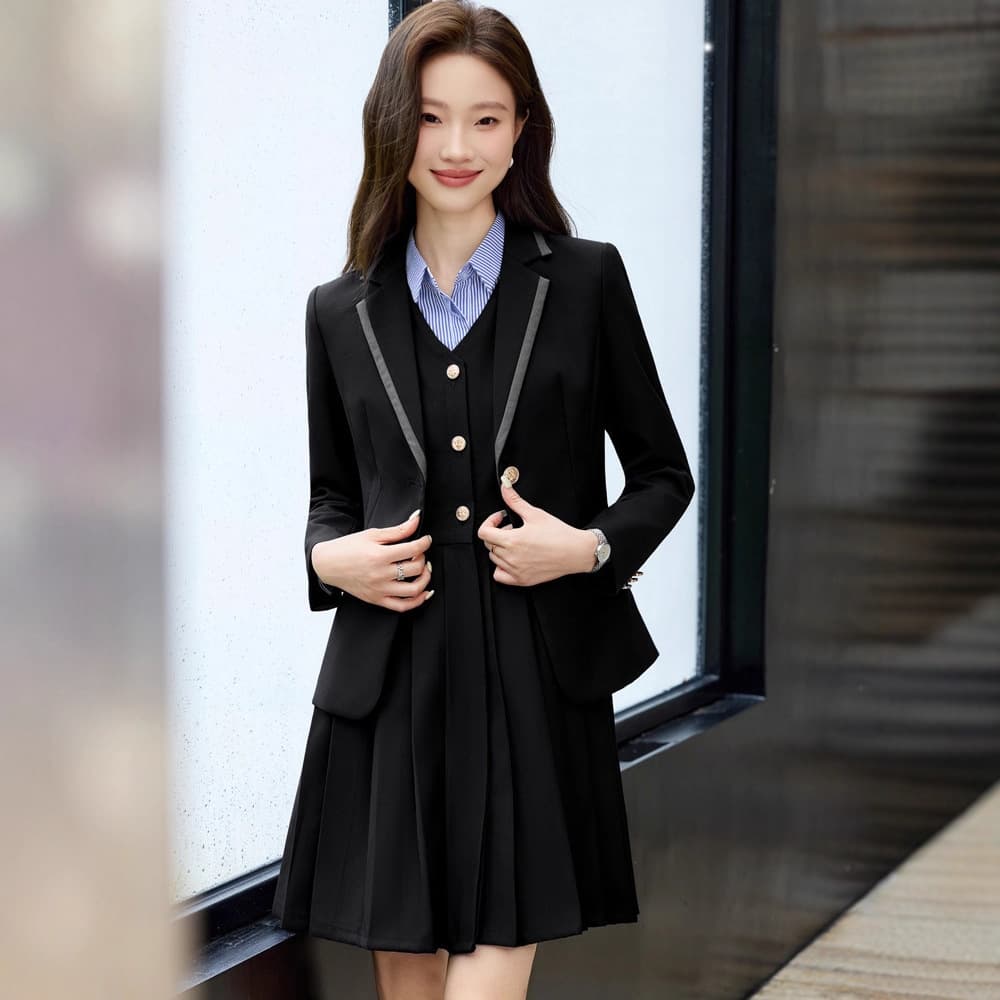 British style preppy suit for women, autumn JK uniform, school uniform, Korean style suit for kindergarten teachers.