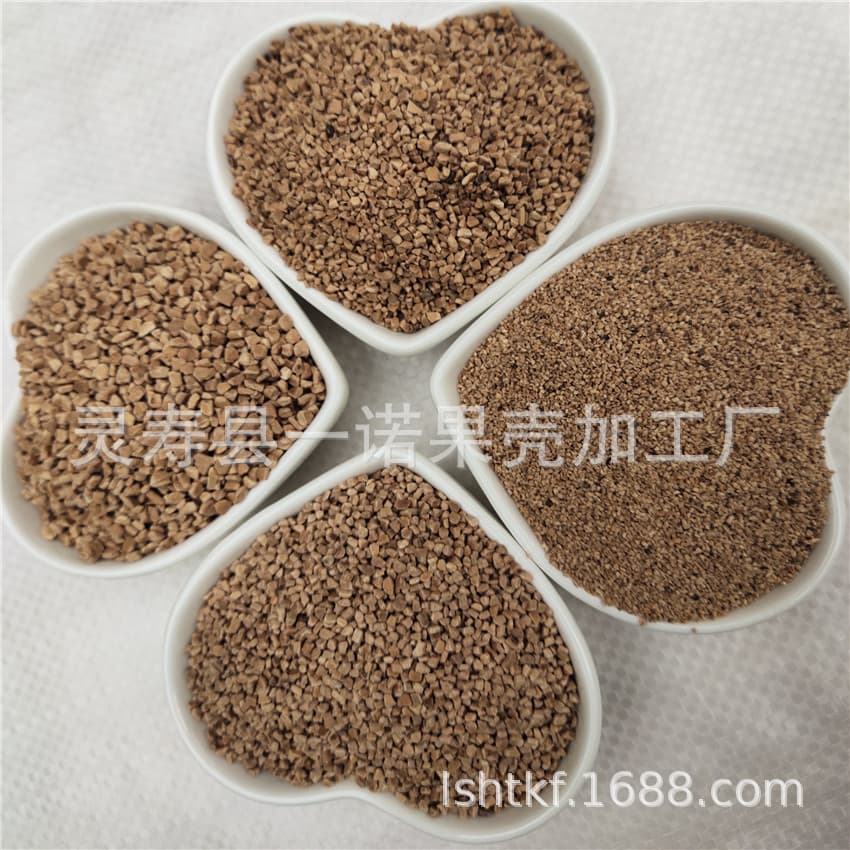Supply of 10-mesh walnut shell particles for oilfield plugging agents, walnut sand for polishing, rust, and carbon deposit removal