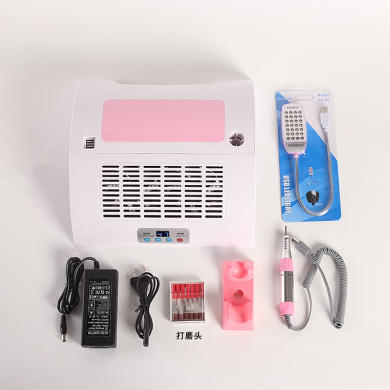 Multifunctional nail lamp, nail polisher, nail lighting, nail polish, hand pillow, nail vacuum cleaner, five-in-one nail polisher