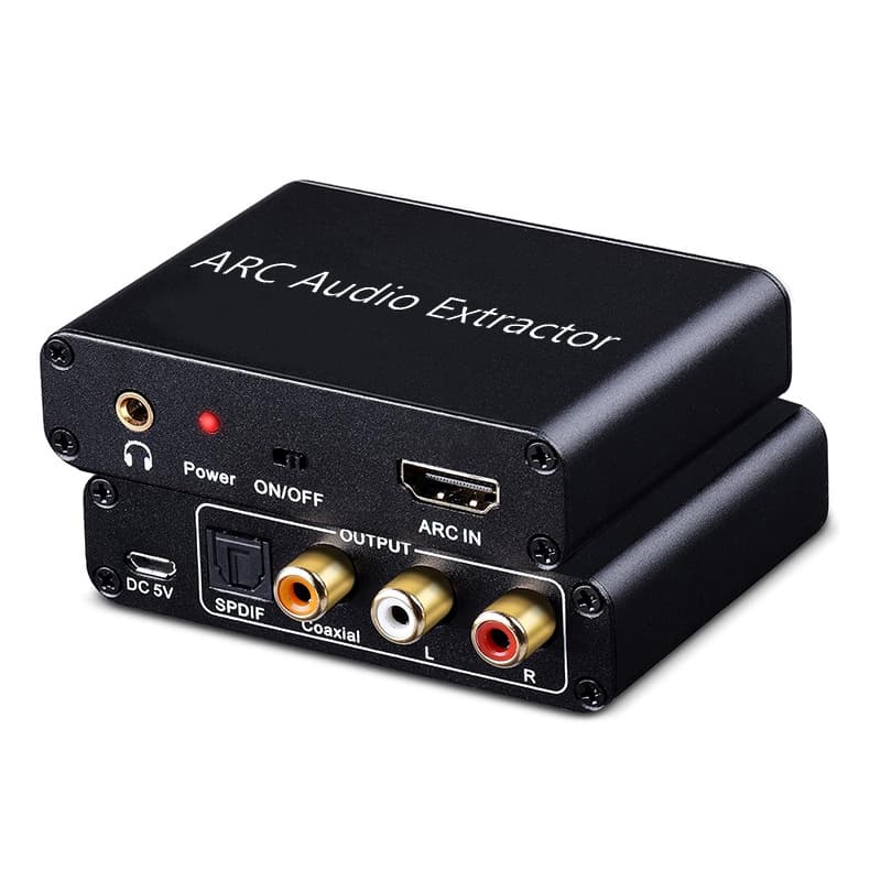 HDMI ARC Converter Optical Coaxial Audio Analog Fiber Converter ARC Audio Splitter