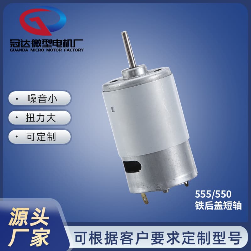 555/550 Micro Motor 12V High Speed Brushed Motor for Printer, Home Hair Dryer, Small Fan Motor