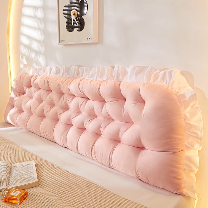 Korean Tatami Large Backrest Headboard Soft Cushion Kids Bed Backrest Dorm Reading Pillow Lumbar Pillow Headboard Protector