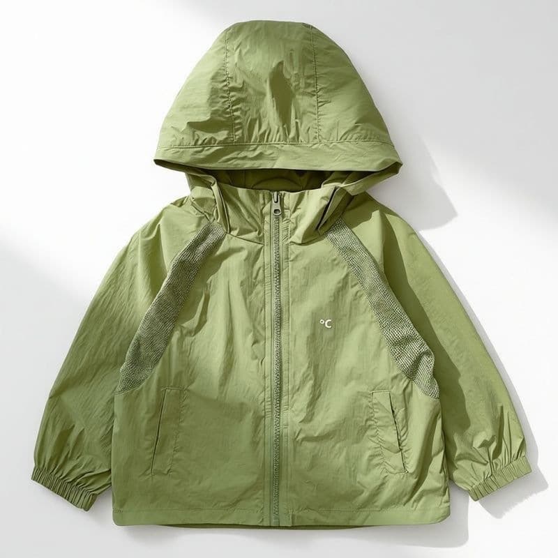 Children's sun protection boy's coat skin coat summer thin breathable children's UV baby girl breathable mesh
