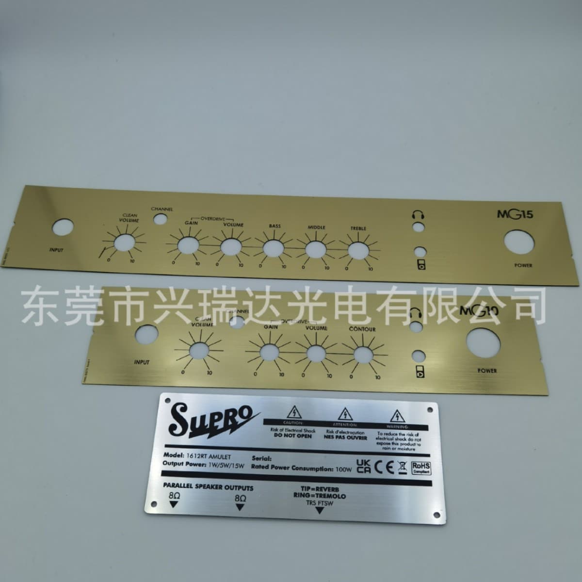 Manufacturer Custom Acrylic PMMA/PC/PET Brushed Panel Patch Viewing Window Lens, Brushed Gold Brushed Silver