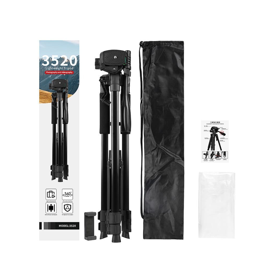 DSLR Camera Tripod Portable Outdoor Floor Tripod for Phone Photography Professional Grade Projector Tripod