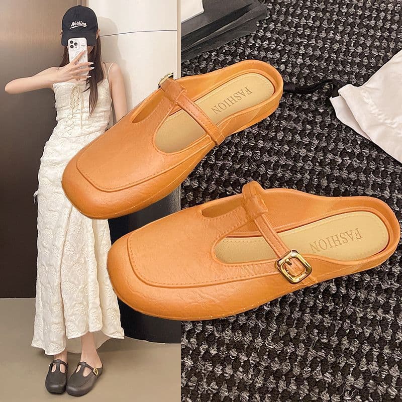 Stylish New French Slippers Gentle Fragrance Summer Fairy Soft Sole Slippers for Dresses Trendy Closed-Toe Slippers Wholesale