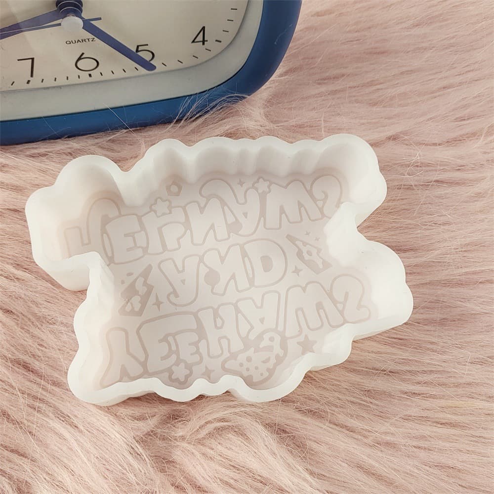 Z0140 Letter Aromatherapy Mold Crystal Glue Silicone Mold DIY Decorative Silicone Mold