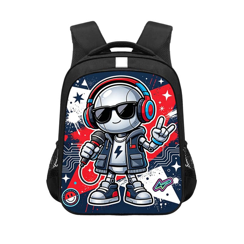 2026 Temu Labeling Service Hip-Hop Style Backpack for Kindergarten & Primary School Students Grades 1-2, Lightweight 14-Inch Schoolbag