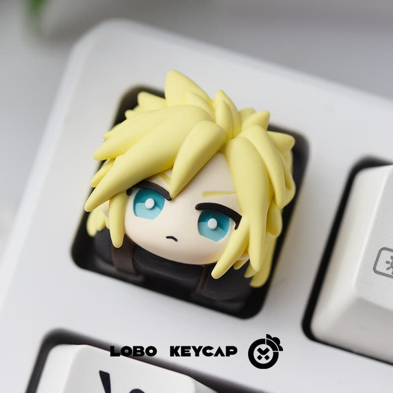 Final Fantasy ff7~Tifa Alice personalized resin art keycap mechanical keyboard keycap gift