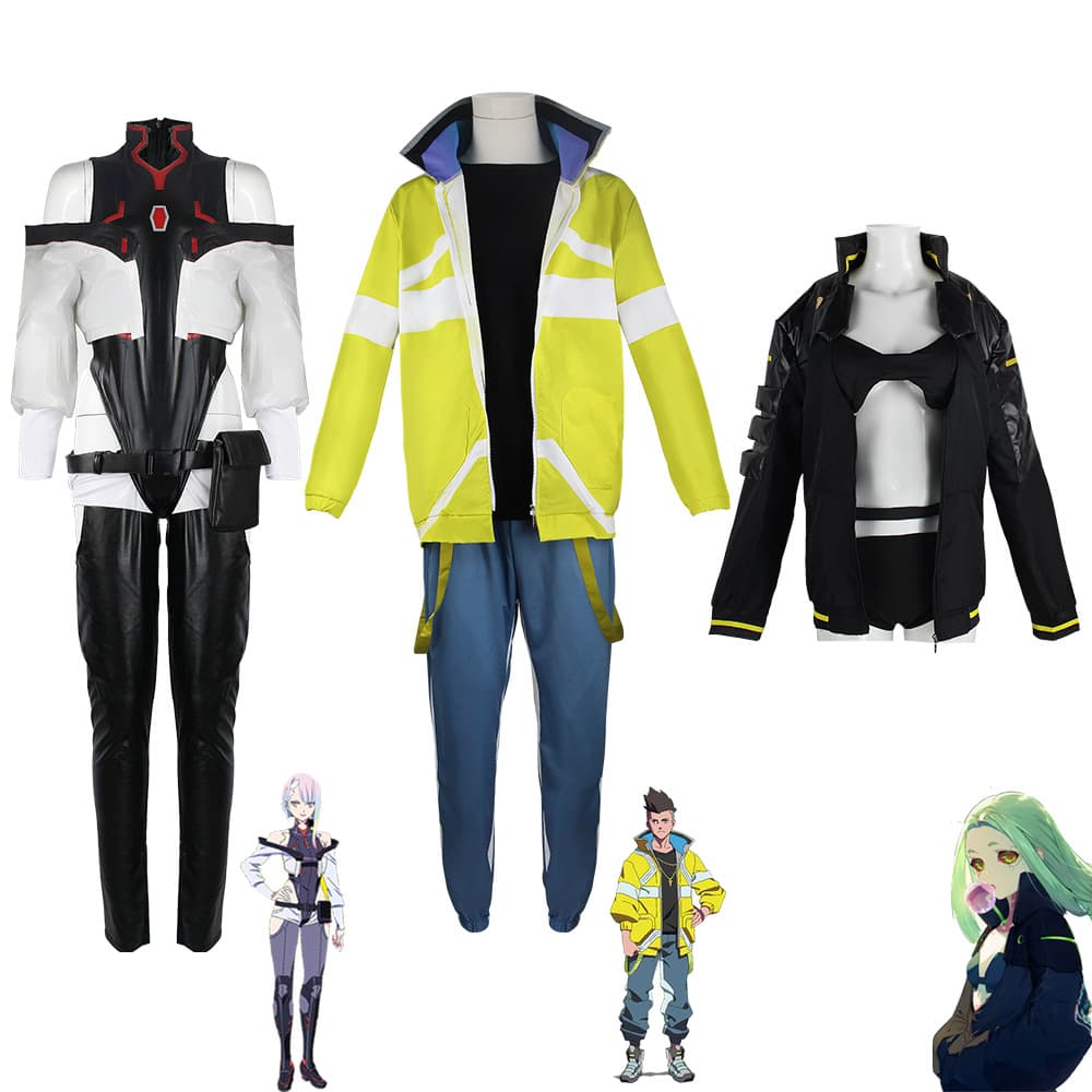 Cyberpunk Edgerunners Cosplay Lucy Costume David Rebecca 2077 Clothing Cosplay Cyberpunk in Stock