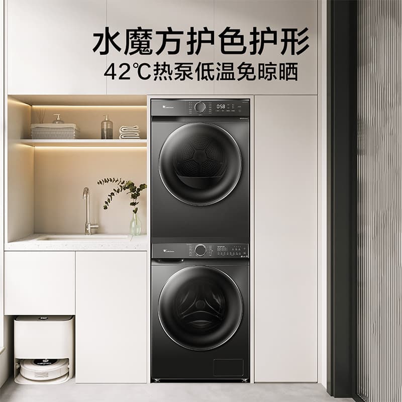 LittleSwan wash and dry set TG100V618PLUS+TH100-HL02T drum washing machine + heat pump dryer