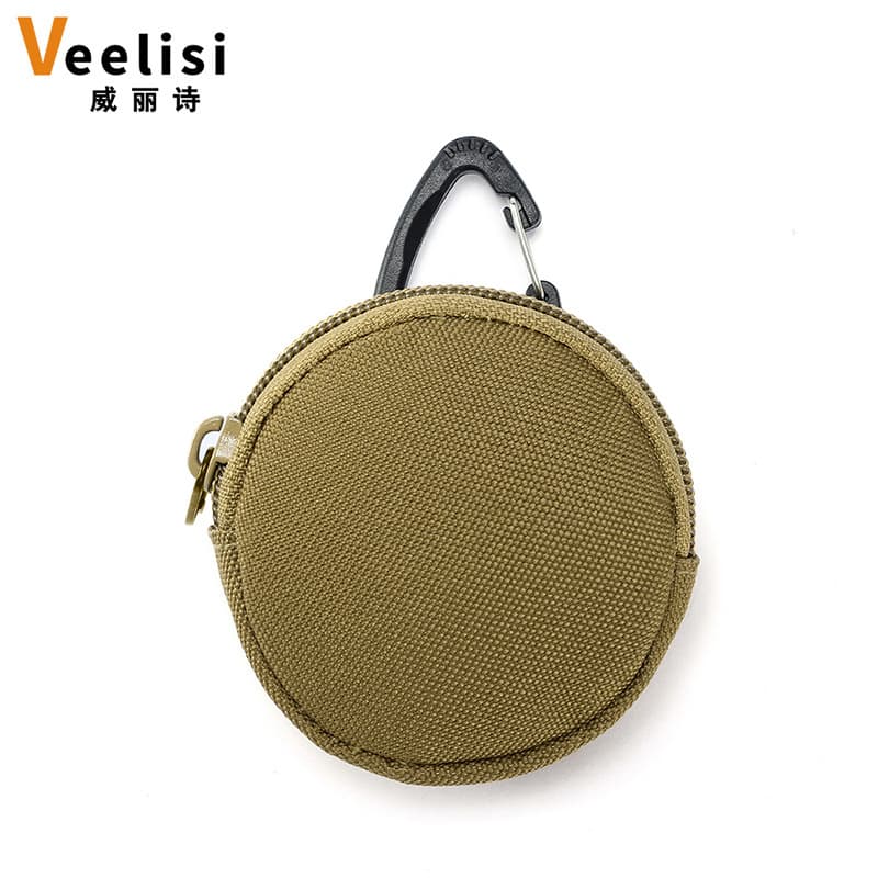 Factory Direct Triangle Buckle Round Key Pouch Earphone Case USB Flash Drive Portable Earphone Protective Case Amazon