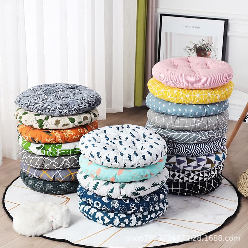 Round seat cushion, thickened chair pad, office seat mat, student classroom butt pad, chair cushion, floor tatami seat
