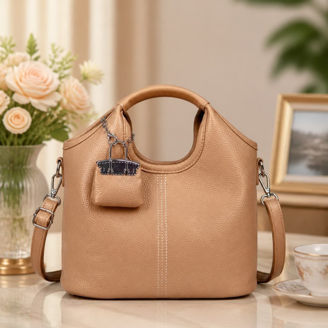 Premium Genuine Leather Handbag Women's New Fashion Trendy Shoulder Bag Cowhide Versatile Crossbody Bag