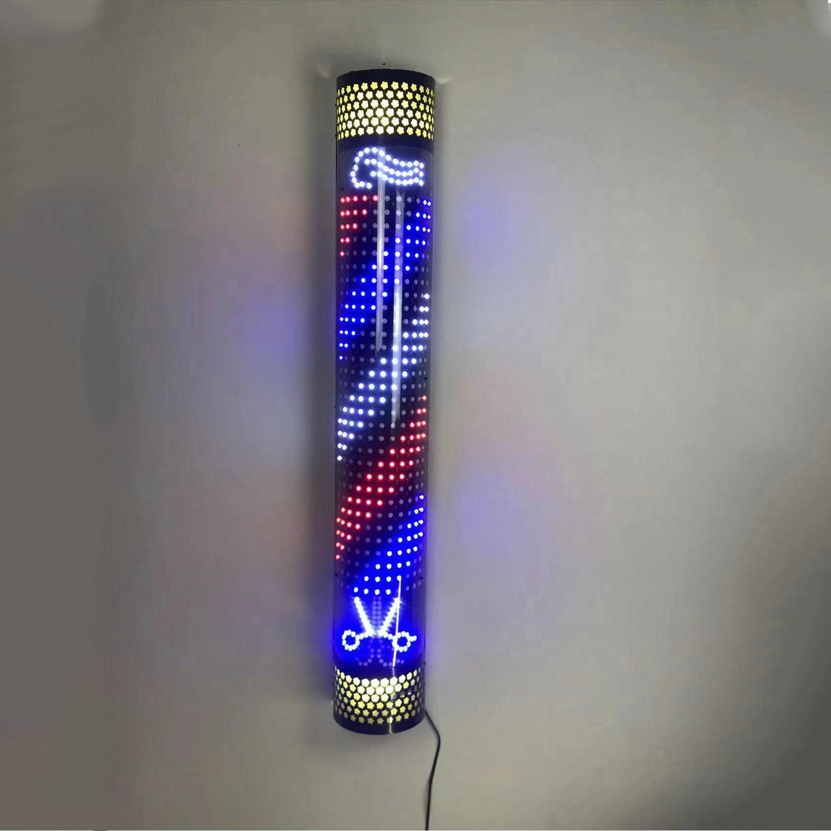 Hair Salon LED Rotating Light, Smart Semi-Circular Wall-Mounted Rotating Light for Outdoor Floor Light Box Manufacturer