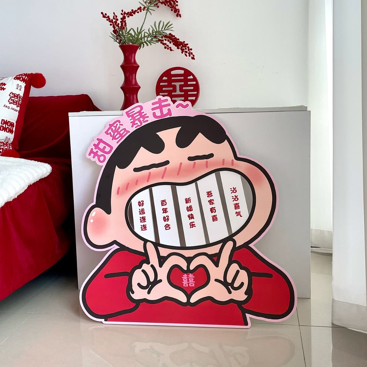 Easy happiness KT board wedding interactive games, creative ring toss props for groom pranks