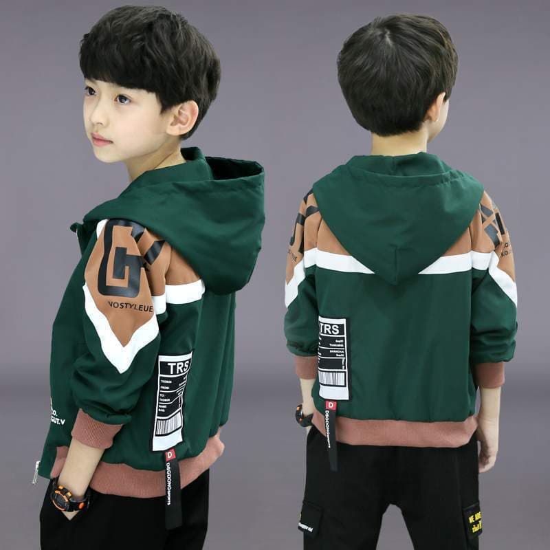 Boys Autumn Jacket 2024 New Children's Outerwear Jacket Spring and Autumn Windproof Korean Trendy Slim Fit