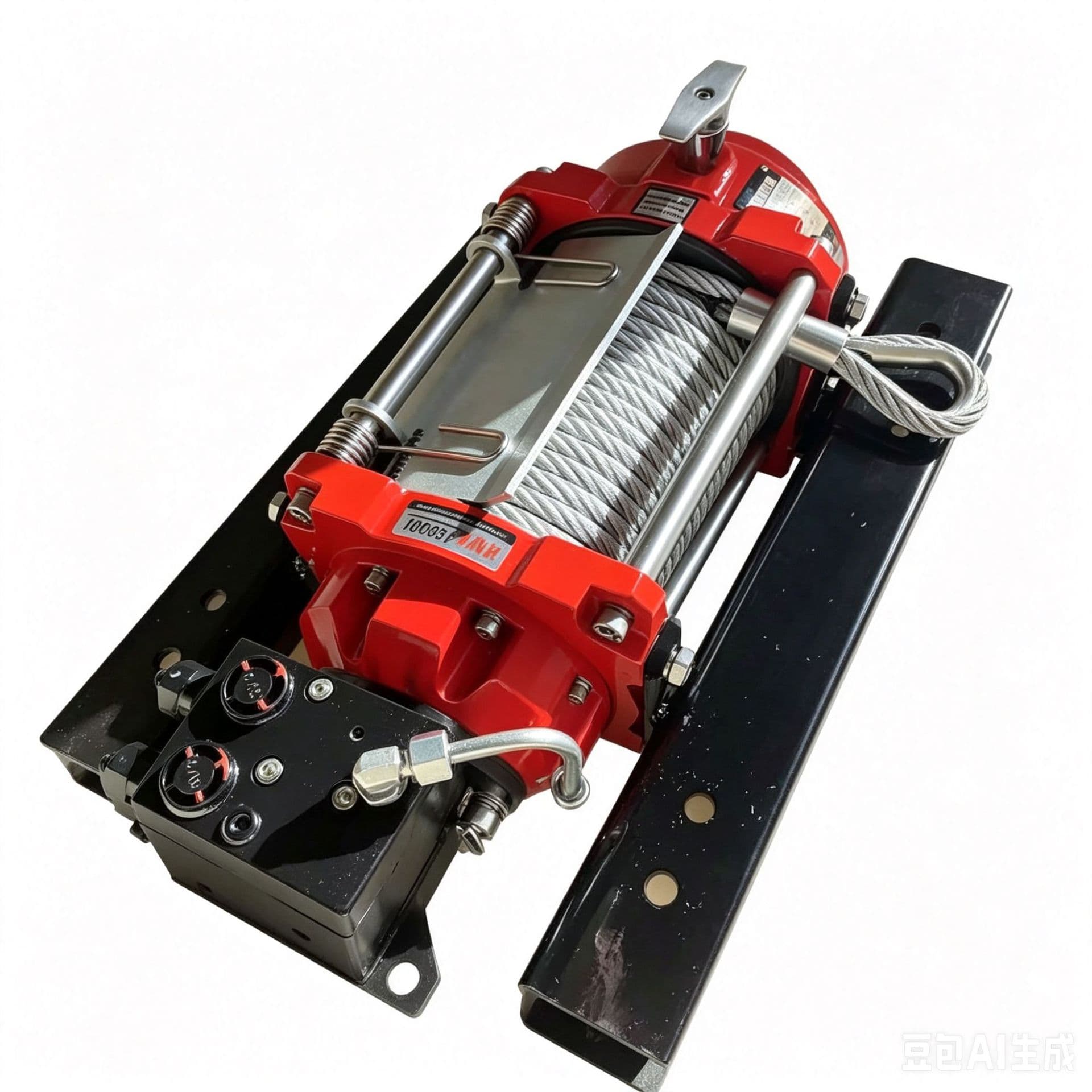 Nuohe 5 Ton Hydraulic Winch, Hydraulic Towing Winch for Wrecker Flatbed Trucks, Construction Machinery Vehicle-Mounted Lifting