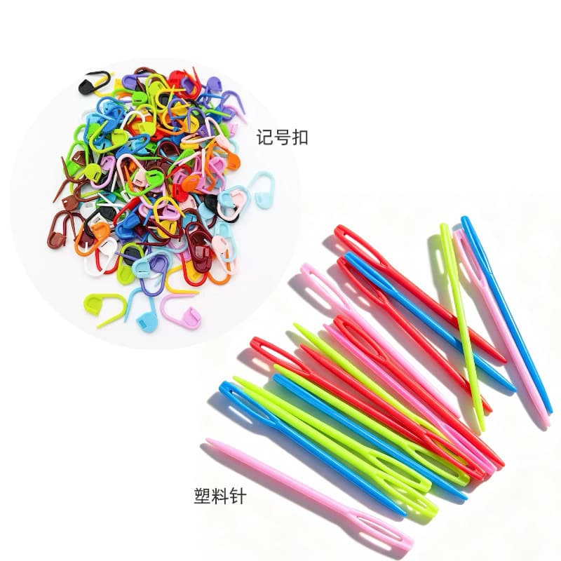 Knitting Yarn Tools, Marker Clips, Small Safety Pins, Anti-Slip Safety Pins, Sweater Counters, Colorful Plastic Counting Clips
