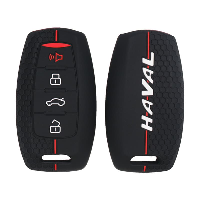In-Stock Honeycomb Pattern Silicone Car Key Cover for Great Wall Haval Remote Keys, Factory Wholesale