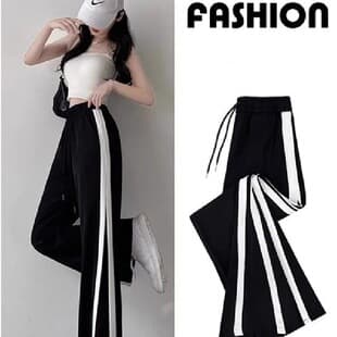 Plus Size Sweatpants for Women, Slimming Spring Summer 2025 Wide Leg Straight Casual Simple Loose Sweatpants