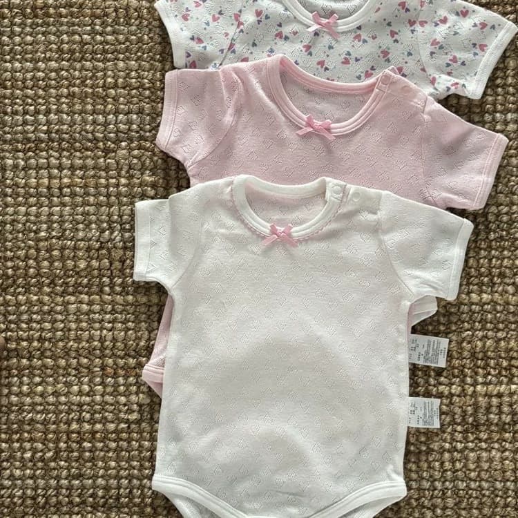 New Korean style baby bag short-sleeved rompers for men and women Baoha clothing summer thin ins style cotton jumpsuit