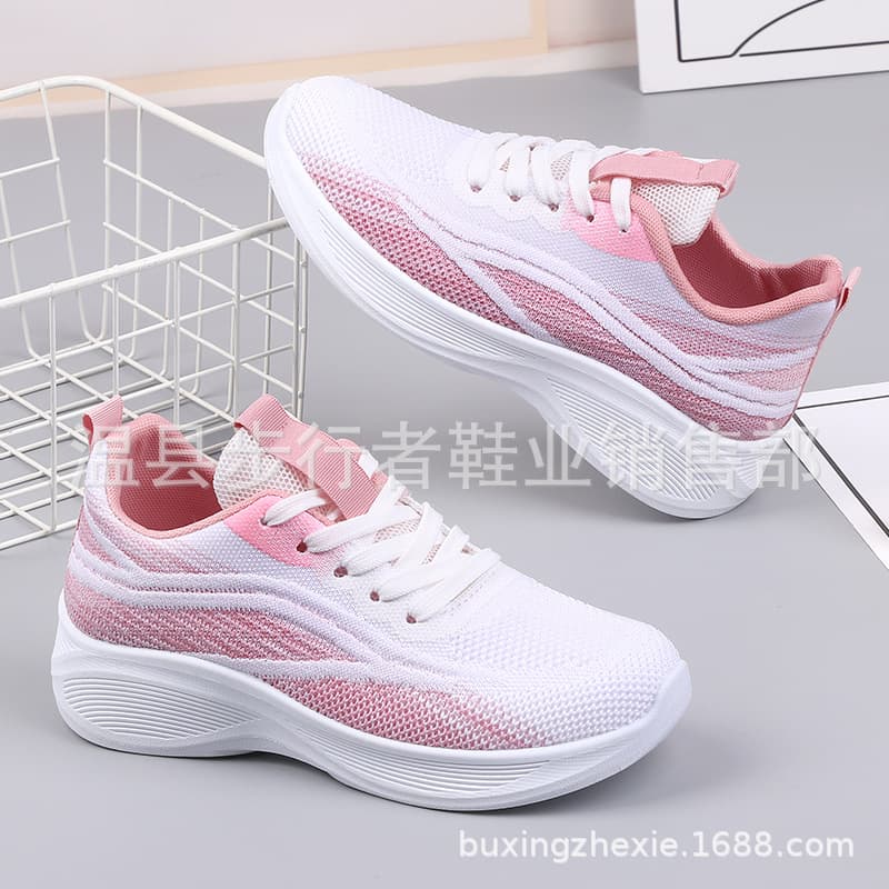 Women's Running Shoes Spring Autumn New Style Travel Sports Shoes Soft Sole Mesh Student Running Shoes Drop Shipping