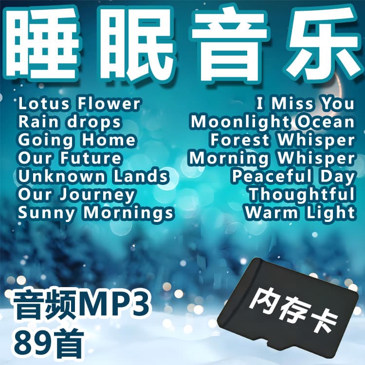 Sleep Decompression Relaxation Music SPA Foot Therapy Wellness Center Background Light Music Soothing Clear Music TF Memory Card
