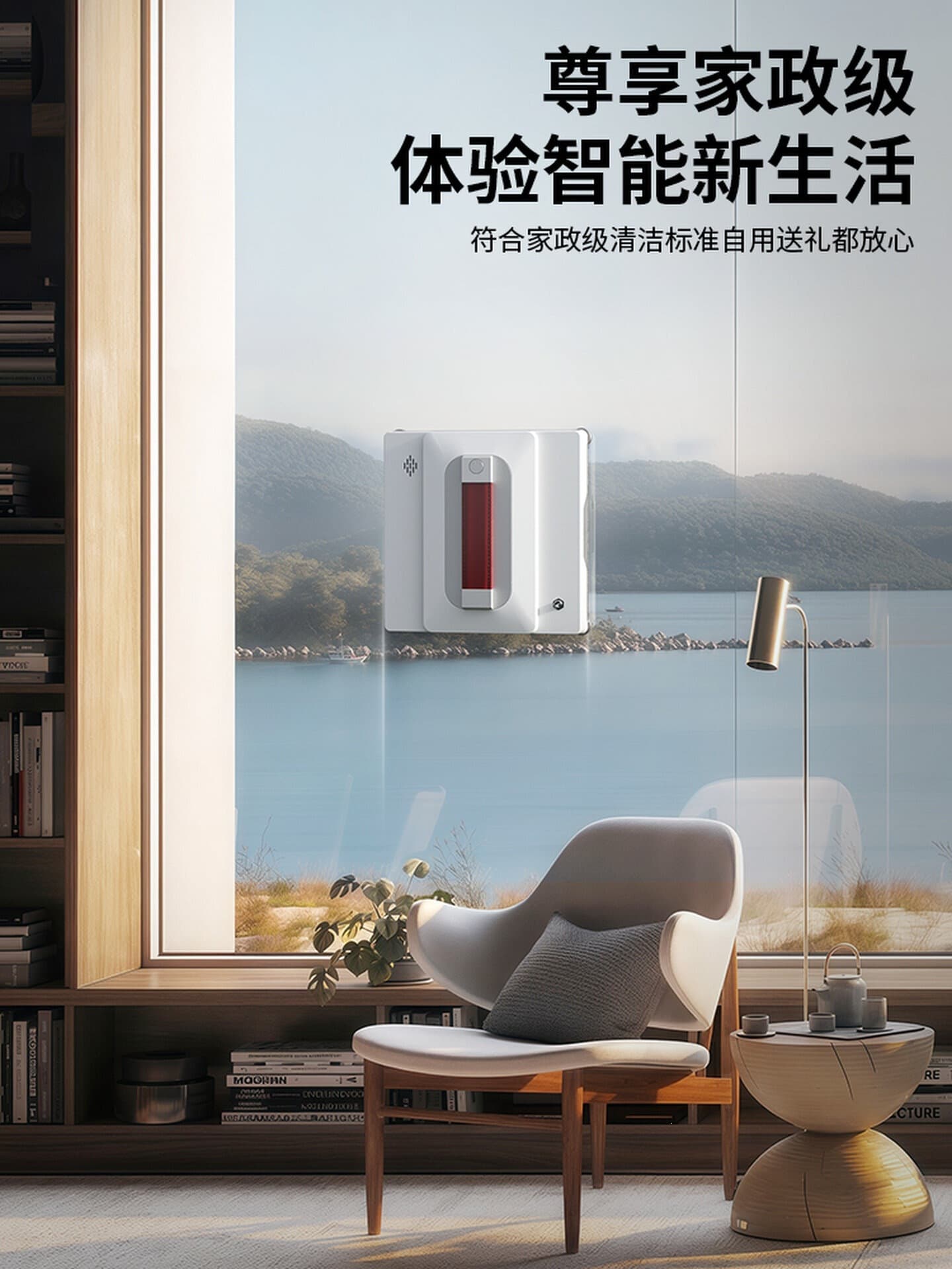German Fully Automatic Intelligent Water-Spraying Window Cleaning Robot, Electric Household High-Rise Window Cleaning Device