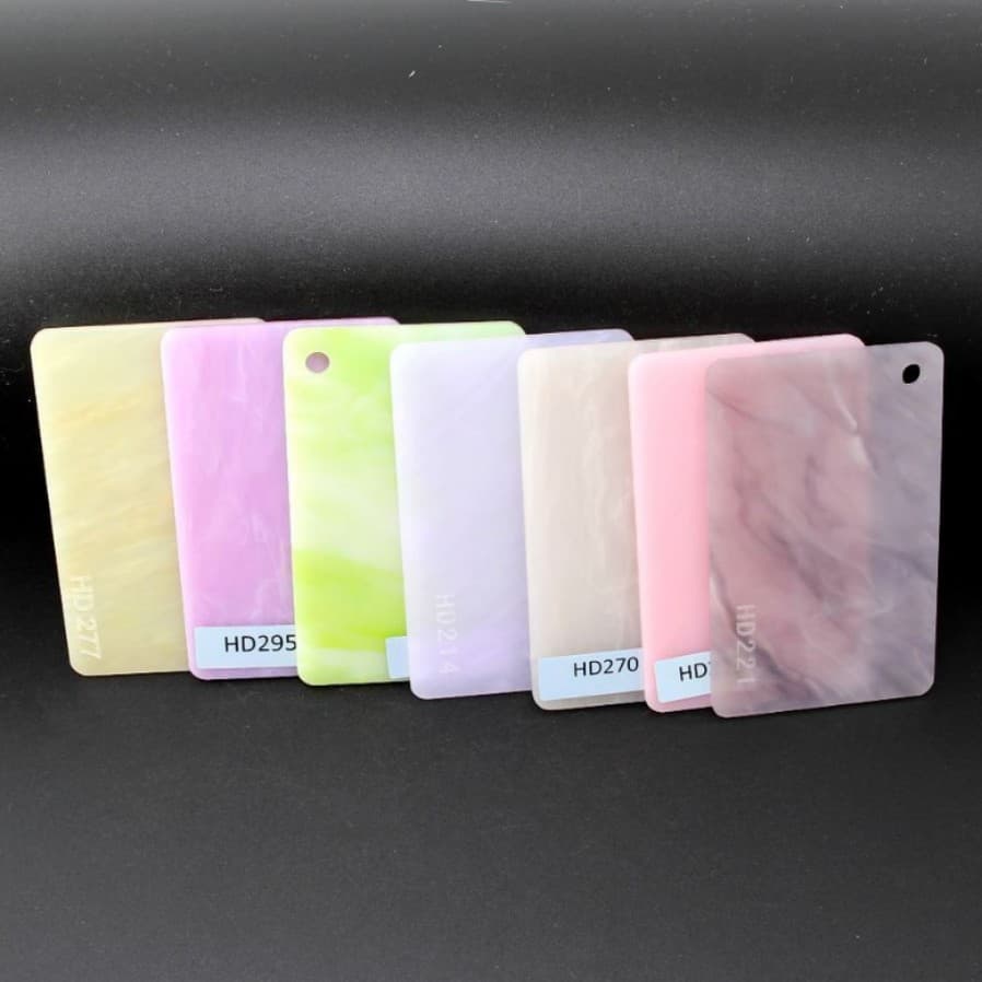 Light-transmitting Mica Stone-effect Acrylic Panels for KTV Feature Walls and Display Cabinets