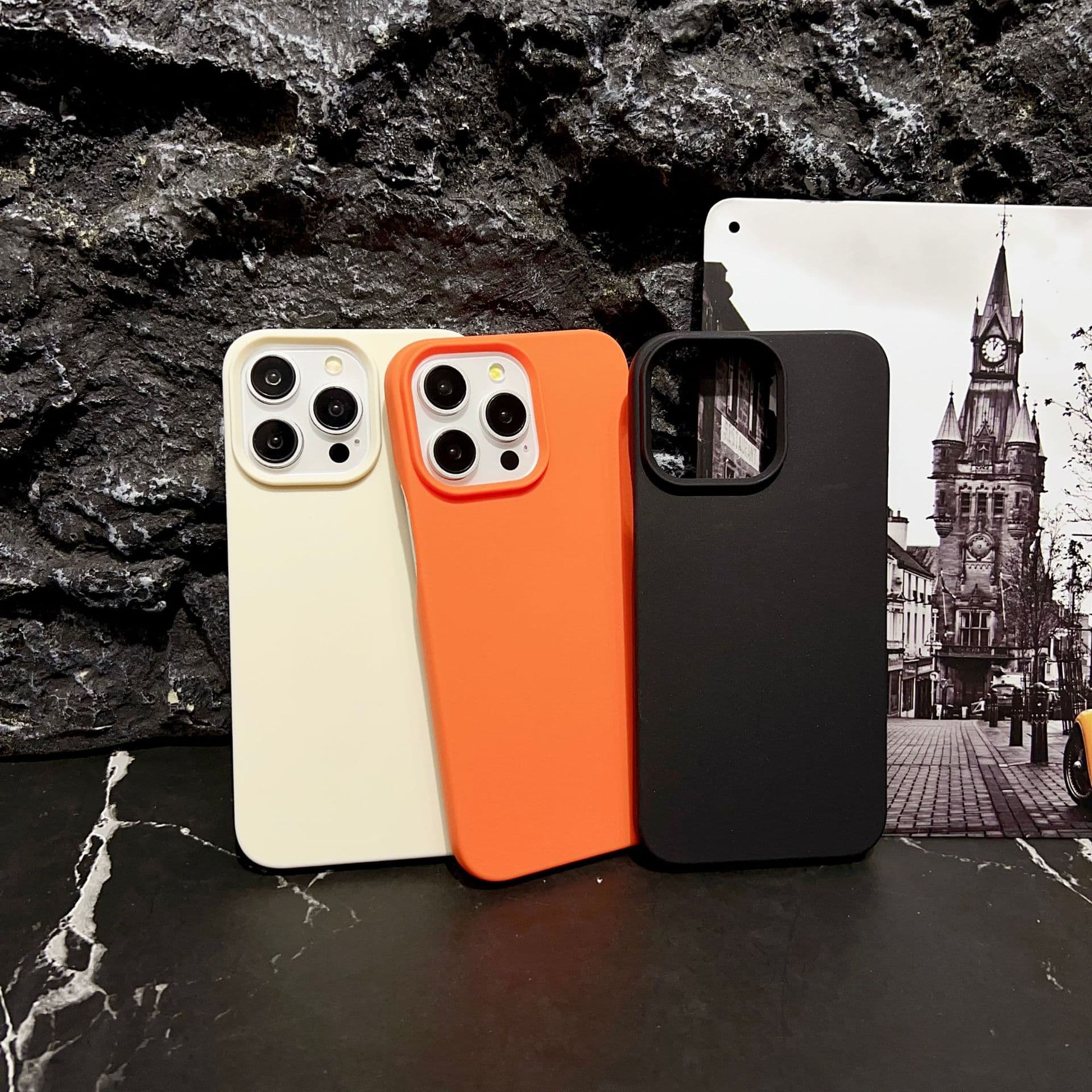 Skin-feel matte large opening mobile phone case suitable for Apple 15 PROMAX creative 14/13 soft shell 12 trend 11