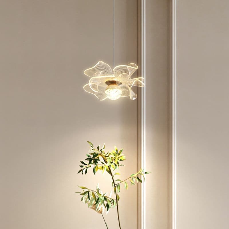 Bedroom bedside small chandelier Nordic light luxury internet celebrity cream style restaurant entrance porch balcony light aisle corridor light