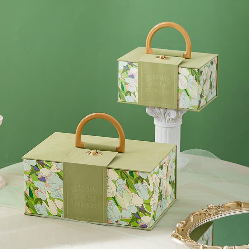 Tulip Gift Box Empty Box Gift Box for Wedding Birthday Bridesmaid Gift Box 100 Days Gift Box in Stock