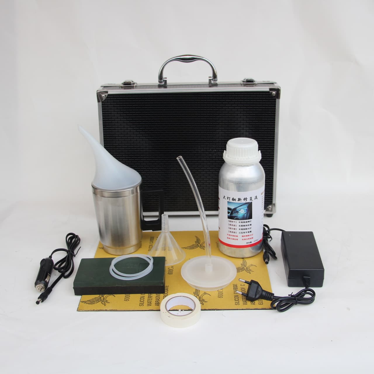 Best-Selling Headlight Restoration Tool Kit, Headlight Repair Coating Liquid 50ml, Blue Ice Liquid for Yellowed Headlight Restoration