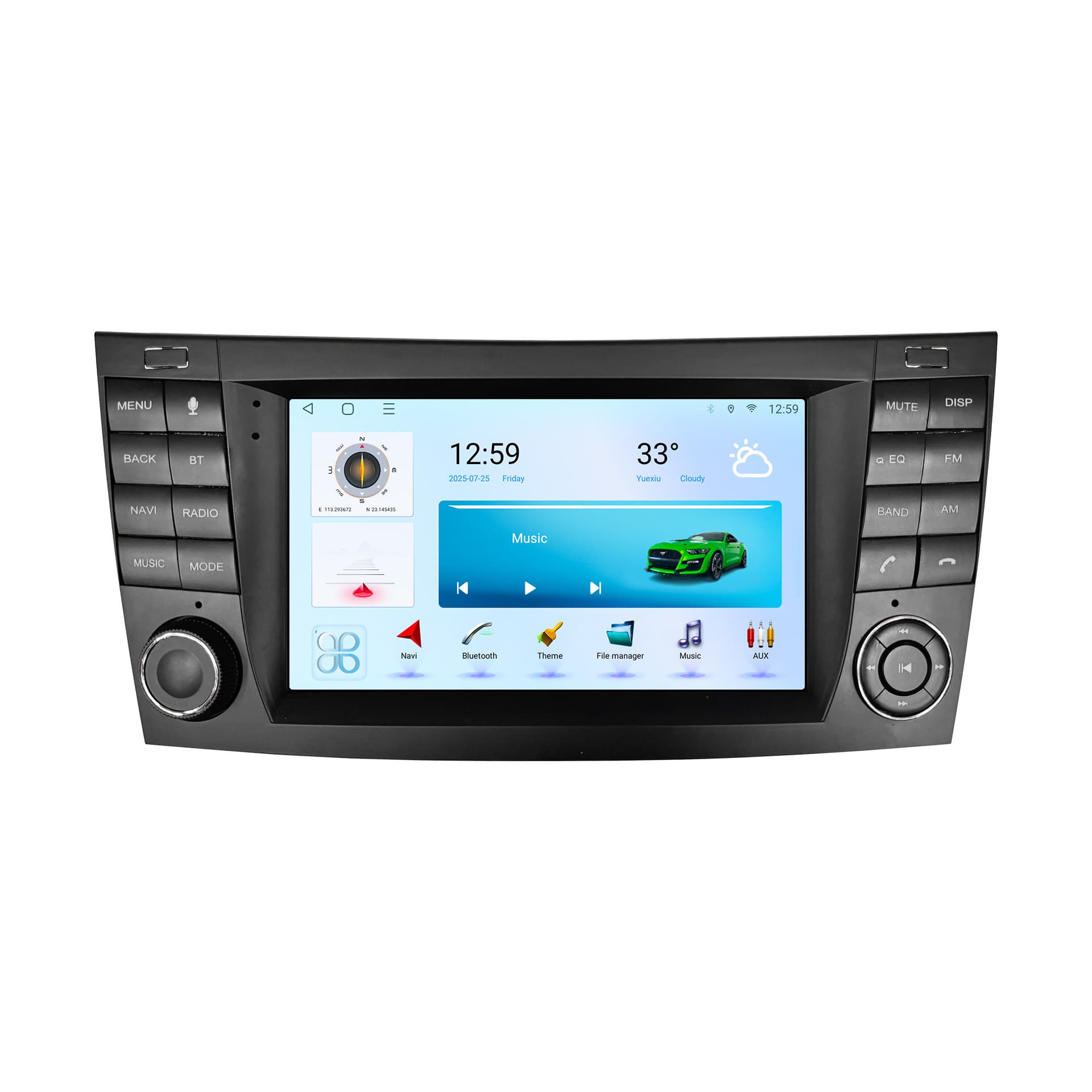 Compatible with 7-inch 2002-2009 Mercedes-Benz W211 Android Large Vertical Screen CarPlay Navigation 360 Panoramic All-in-One Machine