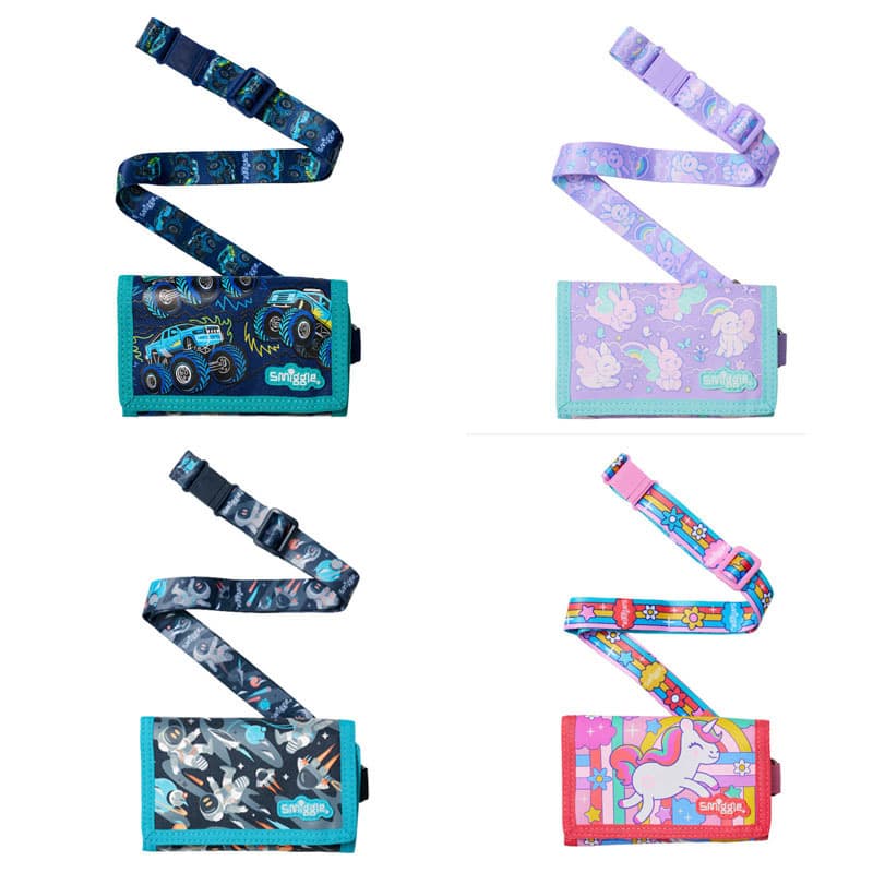 Australian smiggle wallet spaceship astronaut kindergarten primary school students cross-body card bag primary and secondary school students coin purse