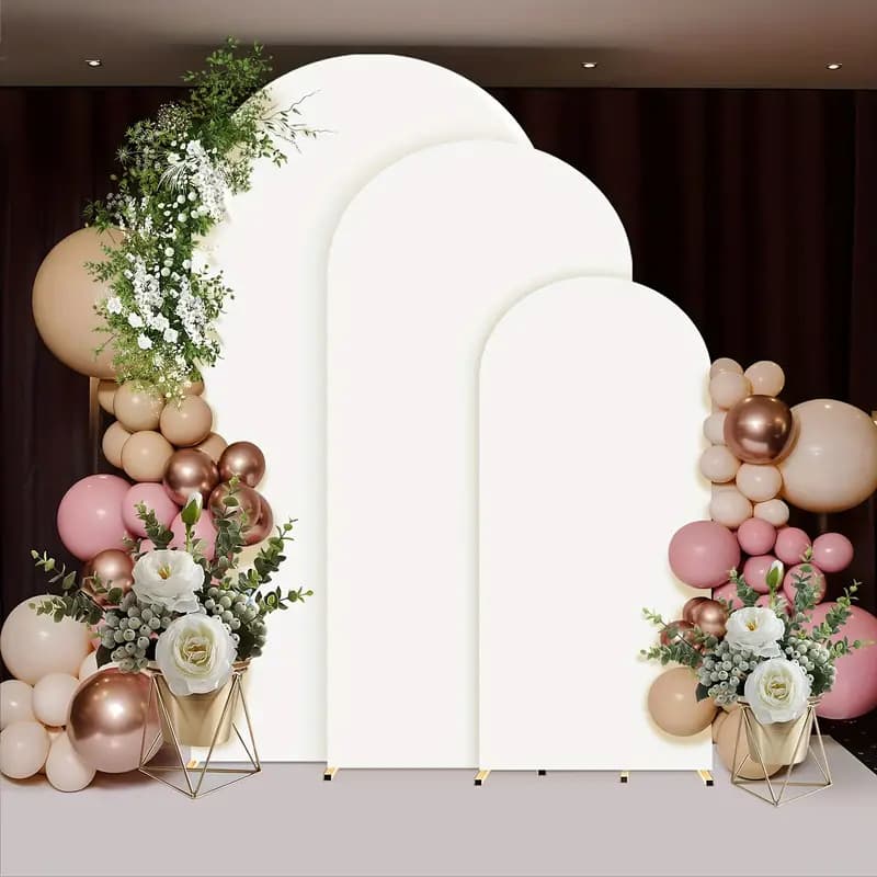 Cross-border wedding milk silk elastic arch background cloth arch background cloth photography cloth moon cave background cover arch set