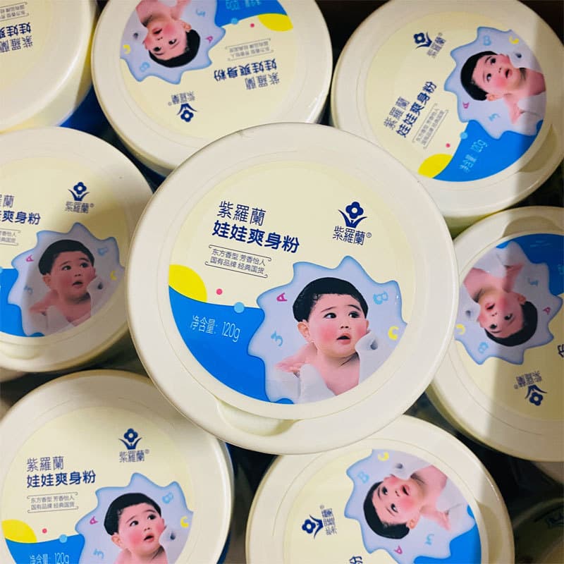Violet Doll Body Powder Boxed 120g with Powder Puff