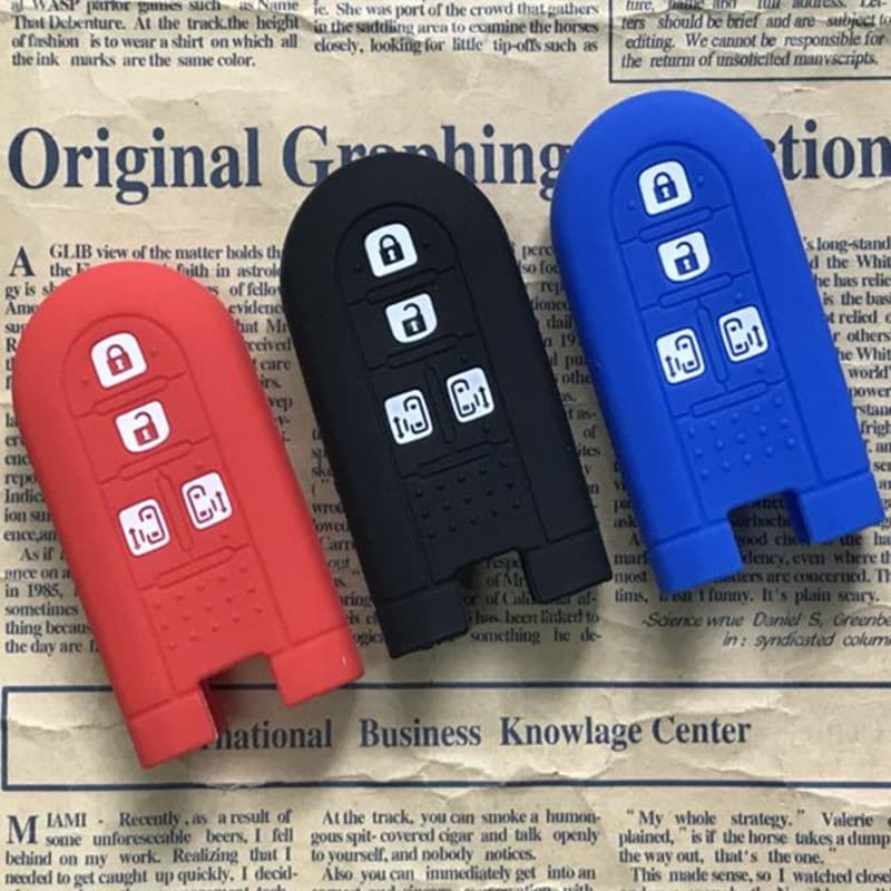 Silicone Key Case Cover for Toyota Daihatsu Tanto LA600S 150S 800S 4-Button Car Key