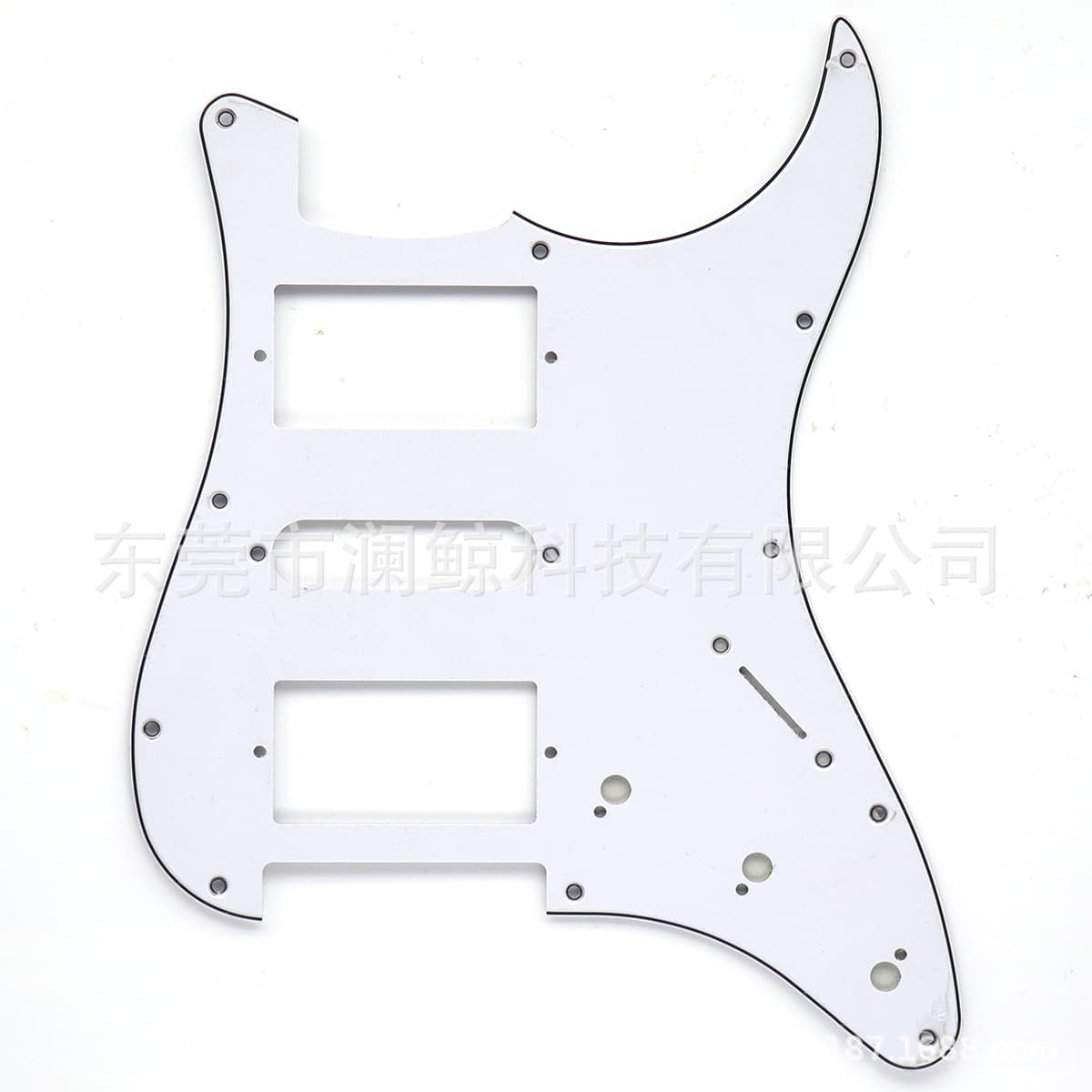 HSH Electric Guitar Pickguard 11-Hole ST SQ HSS Pickup Front Cover Plate Guitar Scratch Plate with Pointer Hole