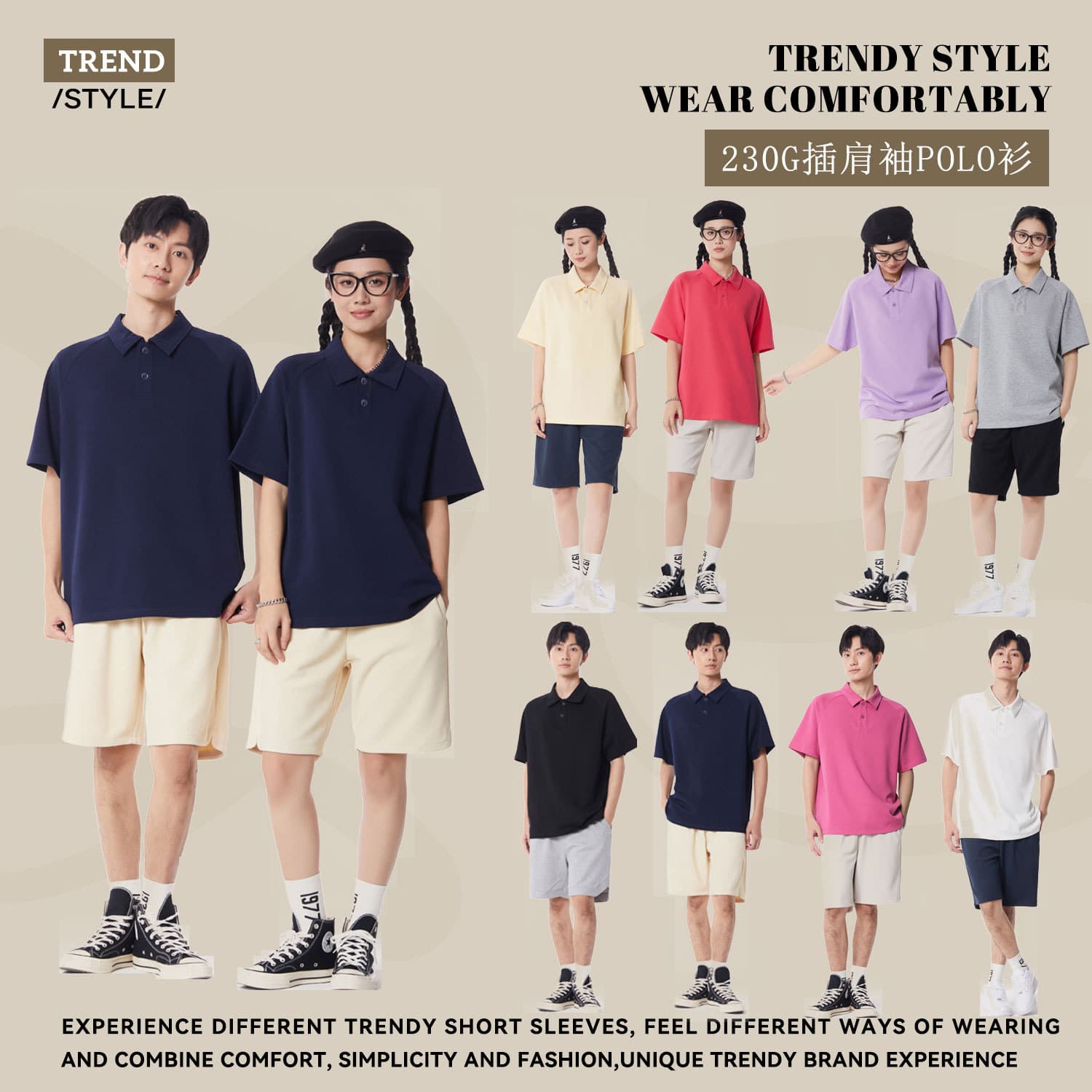 Spring and summer new style 230g air cotton Paul short-sleeved polo shirt lapel solid color t-shirt women's casual basic model wholesale