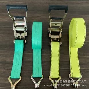Wholesale self-produced thickened polyester tie-down strap high-strength thickened binder tensioner tightener tow strap brake rope