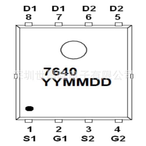 Taiwan-made Alfa-N+PMOS AFC7640 60/-60V 7/-7A 30/50mΩ DFN-5X6-8L