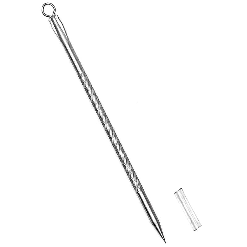 8cm Short Needle Beauty Pressing Needle Makeup Acne Needle Double-Ended Blackhead Needle Sanded Acne Needle Clay Sculpting Tool