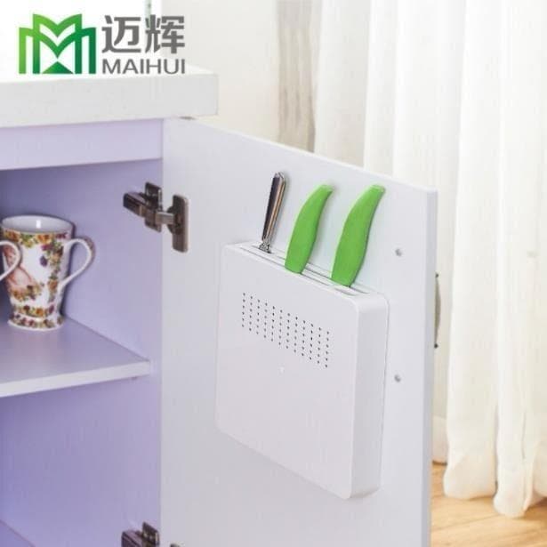 Maihui Household Wall-Mounted Kitchen Knife Rack Knife Storage Rack Kitchen Cabinet Door Punch-Free Multifunctional Knife Holder