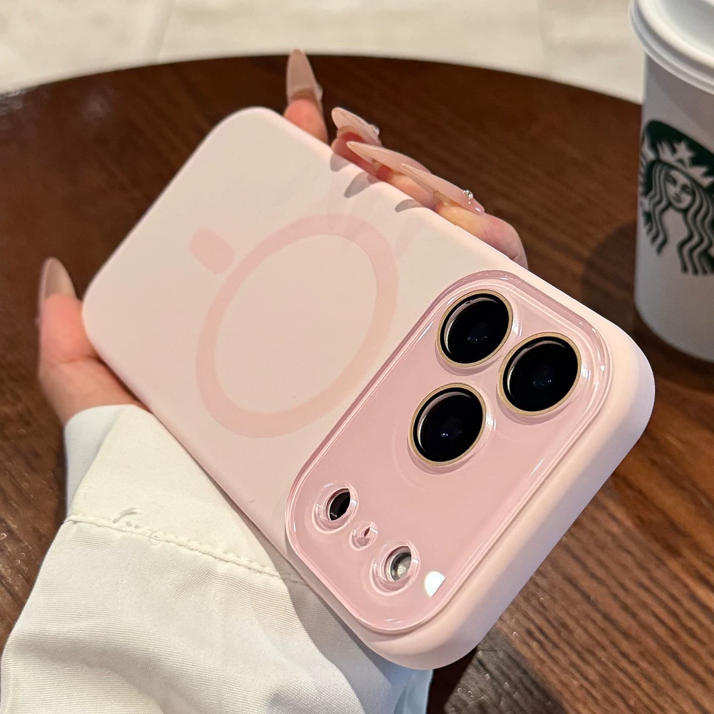 Magnetic Phone Case Compatible with iPhone 17 Pro Max, Full Coverage Lens, Liquid Silicone, Drop Protection for iPhone 16