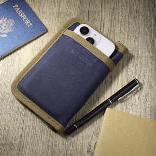 Canvas Passport Holder Travel Document Organizer EDC Tool Kit Waterproof Abrasion Resistant Notebook Case Tactical Waist Bag